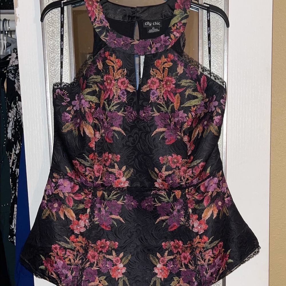City Chic Peplum Top